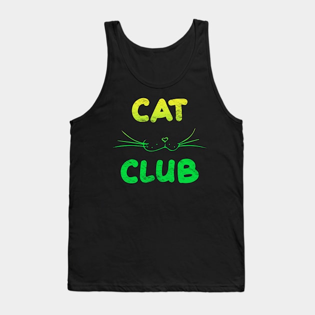 Cat Club - Lemon Tank Top by Scailaret